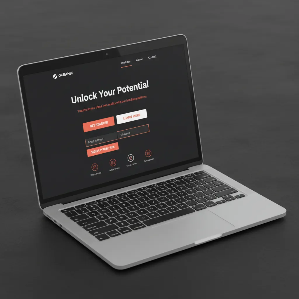 High-performance website design showcasing conversion-focused layout and modern development